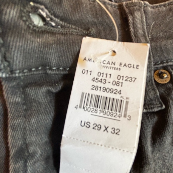American Eagle Outfitters Flex Straight 28/32 black denim jeans - Picture 4 of 11